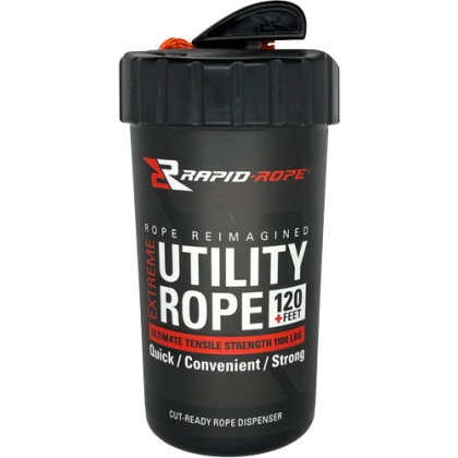 Rapid Rope Canister Orange - 120+ Feet Utility Rope W-cuttr