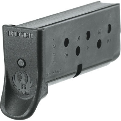 Ruger Magazine Lcp .380acp - 6-rounds W-finger Ext. Steel