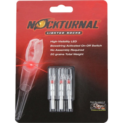 Nockturnal Lighted Nock - G-series Red 3-pack