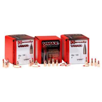 Hornady Bullets 270 Cal .277 - 110gr V-max W-cannelure 100ct