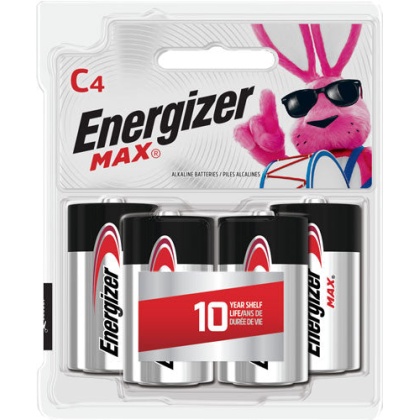 Energizer Max Batterries C - 4-pack