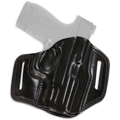 Galco Combat Master Belt Hlstr - Rh Leather Glock 43 Black