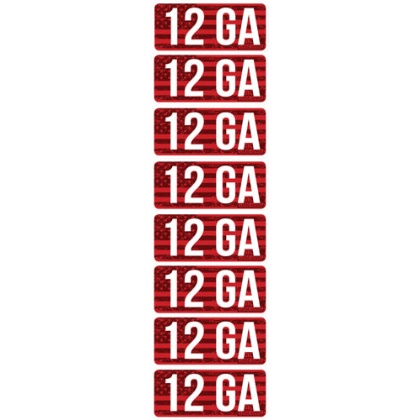 Mtm Ammo Caliber Labels 12ga - 8-pack