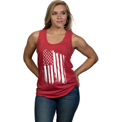 Nine Line Apparel America - Women\'s Tank Red Medium