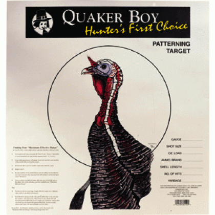 Quaker Boy Paper Target Turkey - 20\