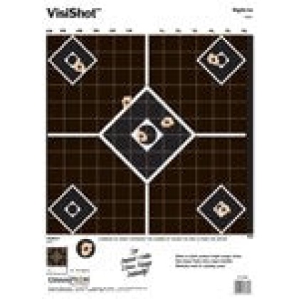 Champion Visishot Target - Sight-in Diamond Grid 10-pk