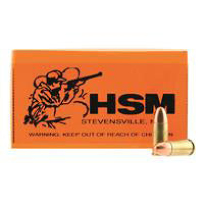 Hsm Ammo Rmfg 9mm Luger 115gr - Plated Lead Round Nose 50-pack
