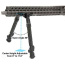 Utg Bipod Recon Flex Keymod - Matte Blk Center H 8.0