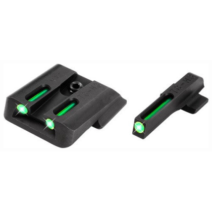 Truglo Sight Set S&w M&p - Tritium-fiber Optic Green