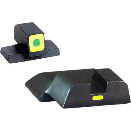 Ameriglo Cap Sight Set S&w M&p - Green-green Excld .22-.380-pro