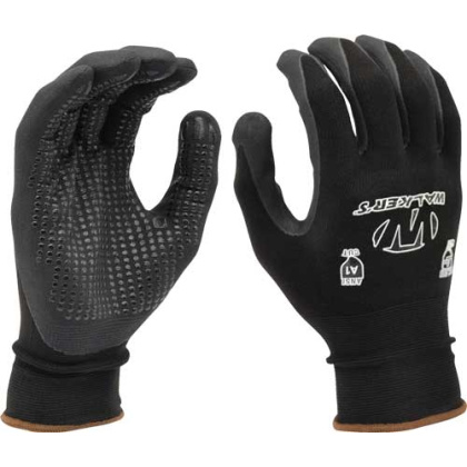 Walkers Coated Nylon Glove - 15ga Shell W-xtra Grip Palm Xl