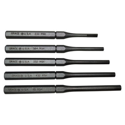 Grace Usa Punch Set - Roll Pin Holder Set Of 5 Steel