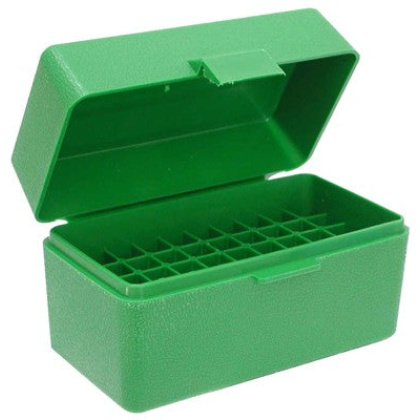 Mtm Ammo Box Small Rifle - 50-rounds Flip Top Style Green