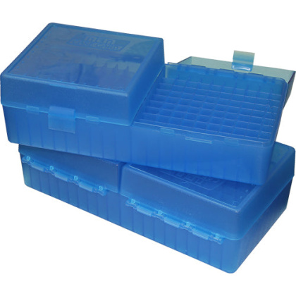 Mtm Ammo Box Small Rifle - 200-rounds Flip Top Style Blue