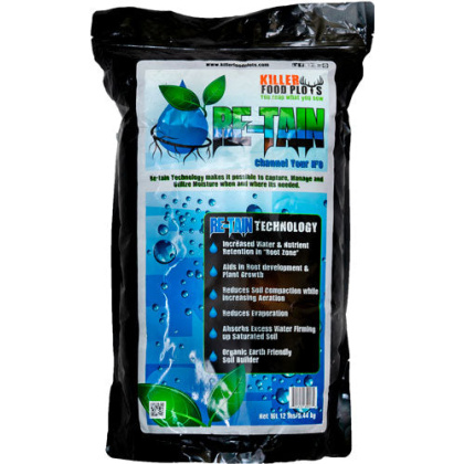 Killer Food Plots Re-tain - Moisture Pellets 1-8acre-3lbs<