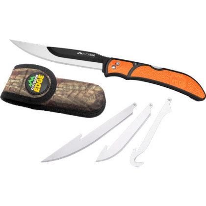 Outdoor Edge Razor Bone 6-bld - Combo Set Orange Blister Pack