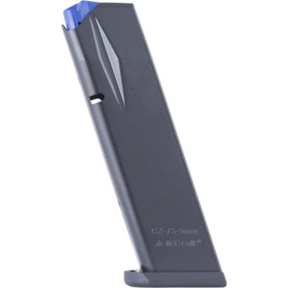 Mec-gar Magazine Cz 75b - 9mm 17rd Flush Fit Afc-black
