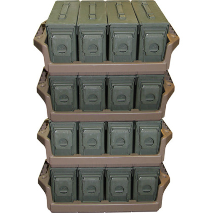 Mtm Ammo Can Tray For 4 .30cal - Metal Ammo Cans Flat Dark Erth