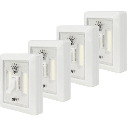 Promier Micro Cordless Light - Switch 4-pack W-magnet & Batt
