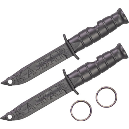 Ka-bar Emergency Whistle 2-pk - W- Nickel Plated Key Rings