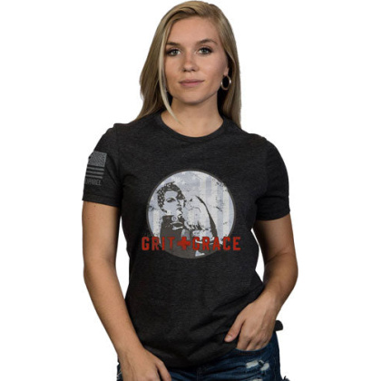 Nine Line Apparel Grit & Grace - Women\'s T-shirt Hthr Grey 2xl