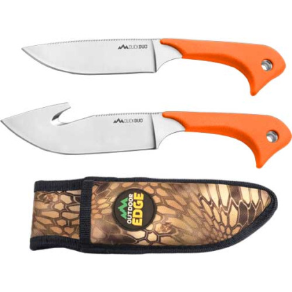 Outdoor Edge Duck Duo Caper- - Skinner Combo W-camo Sheath