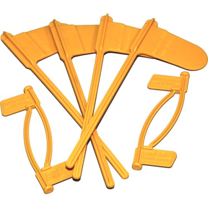 Mtm Pistol & Rifle Chamber - Indicator Flags 8-pack Yellow