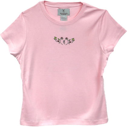 Bg Women\'s Ss T-shirt Alpine - Flowers Medium Blush<