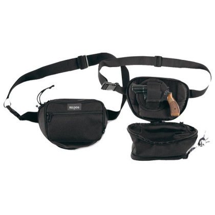Bulldog Fanny Pack Holster For - Med Gun Blk 10\