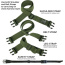 Bino Dock Bino Bag Green - Includes 3 Straps & Safety Crd