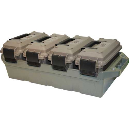 Mtm 4-can Ammo Crate W- 4 .30 - Cal Ammo Cans Army Grn-dk Erth