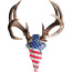 Do-all Horn Mounting Kit - American Iron Buck Red-wht-blu