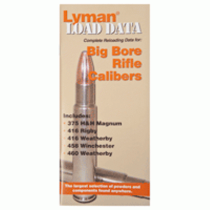 Lyman Load Data Book Big Bore - Rifle 72 Pages