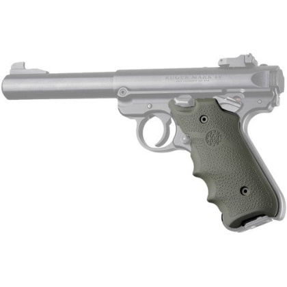 Hogue Grips Ruger Mkiv Rubber - Grip W- Finger Grooves Od Grn